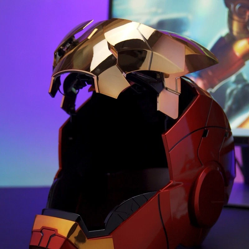 1:1 Iron Man MK5 Jarvis Deformable Voice Control Wearable Helmet Electroplated - Image 3 of 4