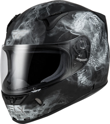 FLY RACING - Revolt Coil Helmet Matte Black/White XL | 73-8385X