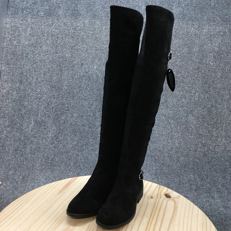 Botas American Rag para mujer 6 M Aadarra sobre la rodilla botas de montar negras NUEVAS Foto 3 de 4