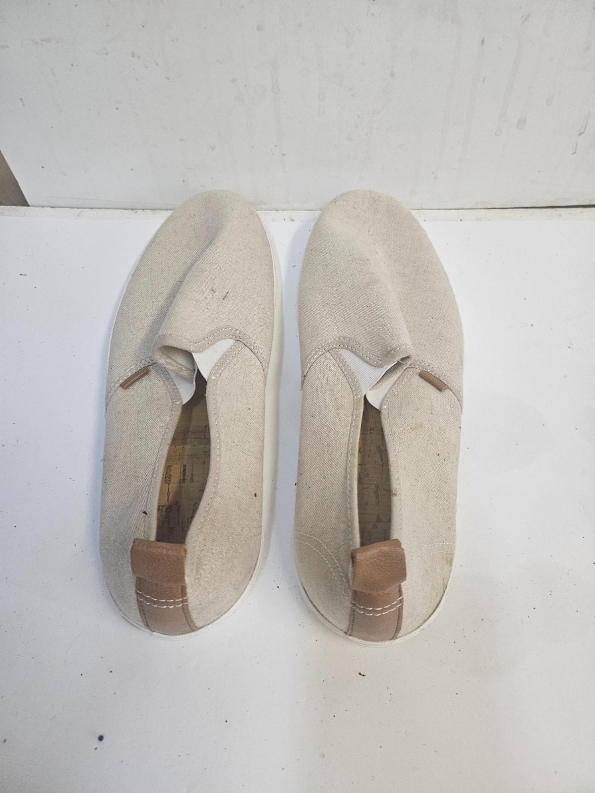 Scarpe uomo H&M slip on taglia 10 5 tessuto grigio USA mai indossate lotto 2