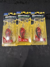 SPRO RK 55 9-14ft Lot Of 3 Red Bug
