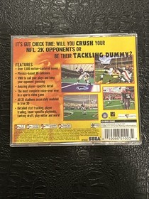 NFL 2K Sega Dreamcast Complete With Manual (Cracked Case)