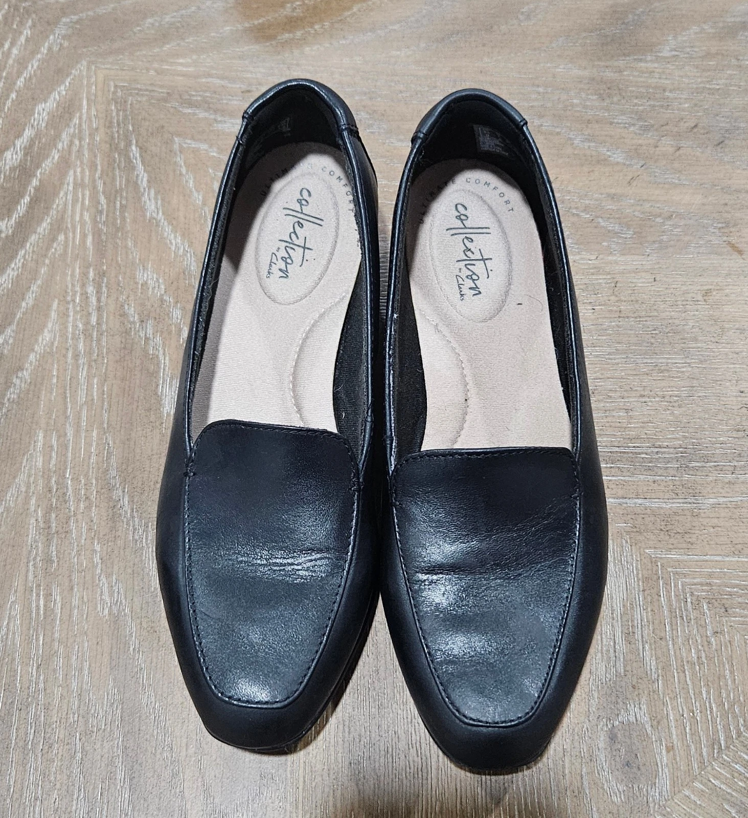 Mocassini donna Clarks Collection in pelle nera taglia 7
