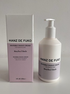 Hanz de Fuko Invisible Shave Cream 8 oz