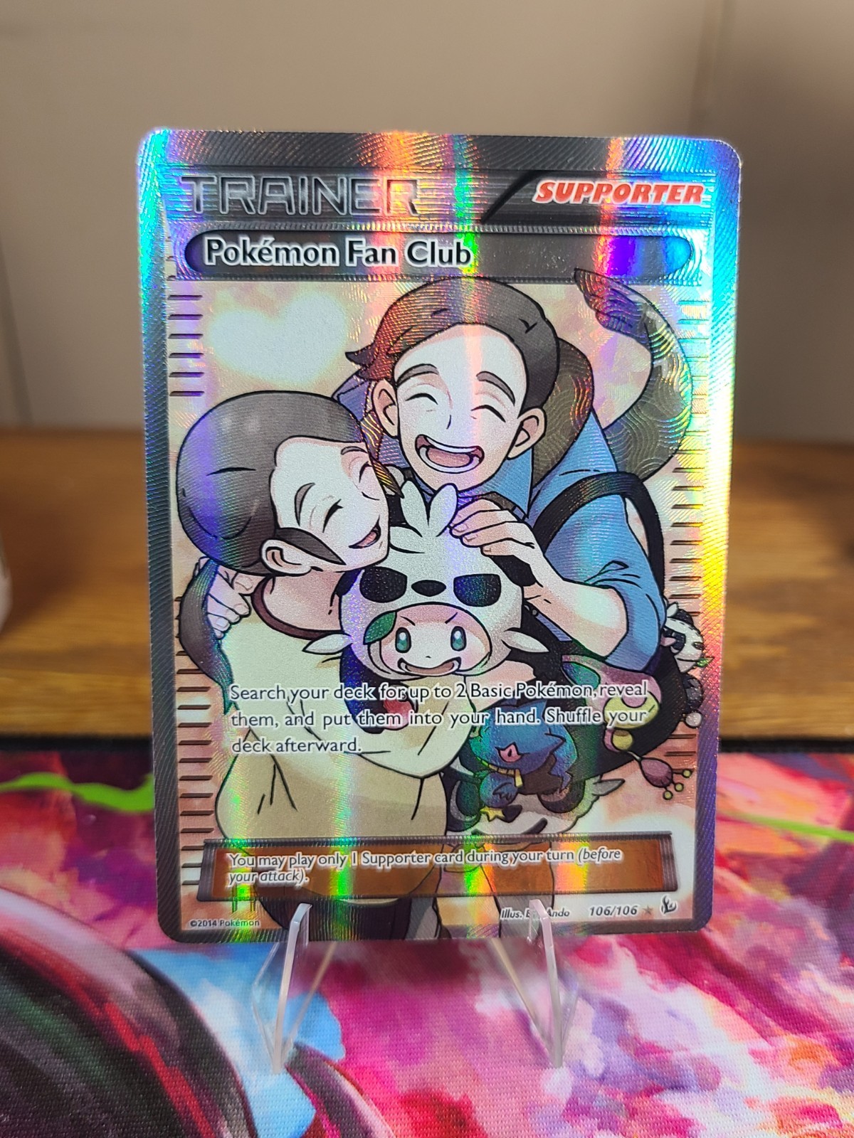 Pokemon TCG Pokemon Fan Club (106 Full Art) 106/106 Flashfire Holo