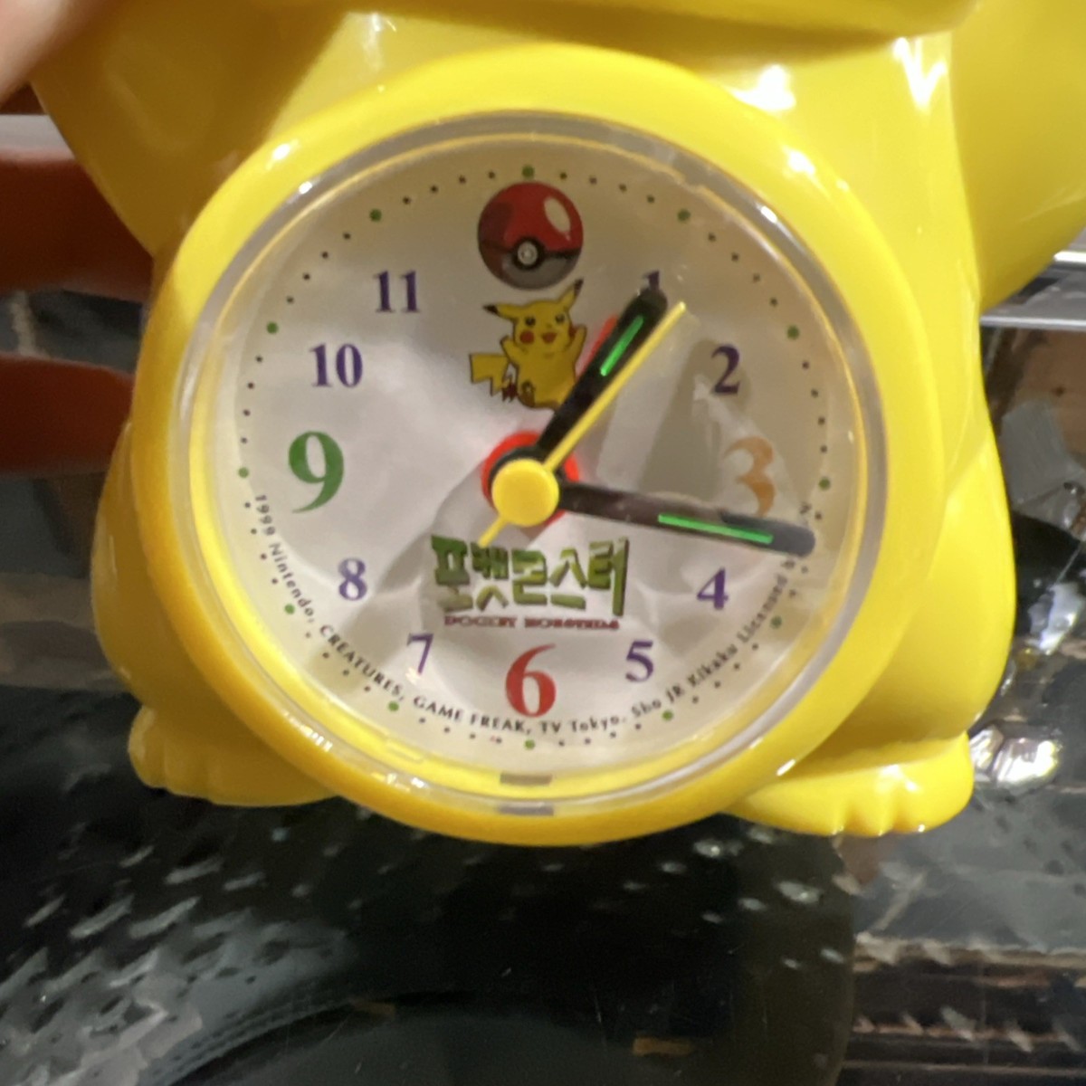 RARE Pikachu Musical Alarm Clock 1990s TESTED Pocket Monsters 1999