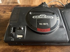 Sega Genesis Model 1 Console w/ Sega CD 2 Bundle. Console Works, CD Untested.