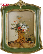 Vintage Picture Frame 4X6 Antique Ornate Photo Frame Tabletop and Wall Hanging O