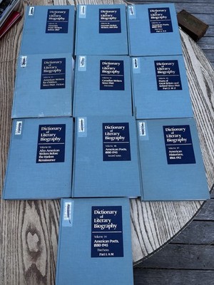 Dictionary of Literary Biography DLB Lot 10 Gale HC Literary Reference Books