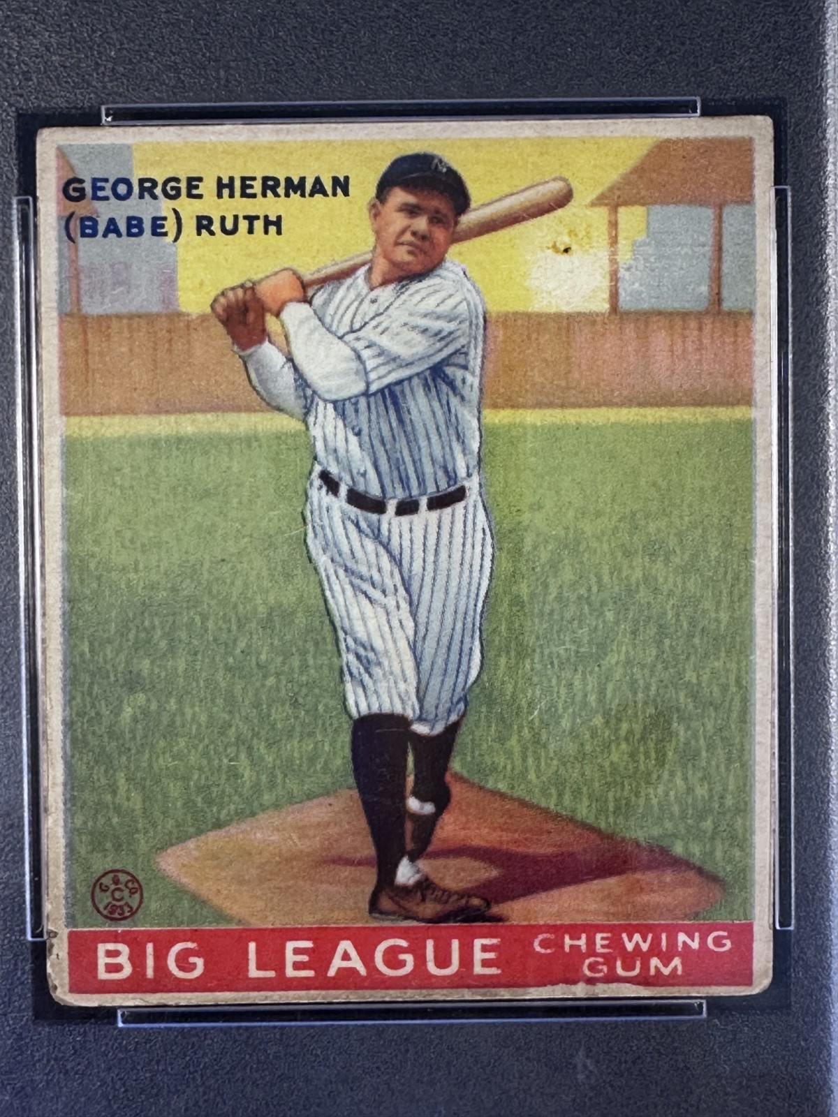 1933 Goudey BABE RUTH #144 New York Yankees HOF ICONIC CARD PSA 2.5 GOOD+ view 10