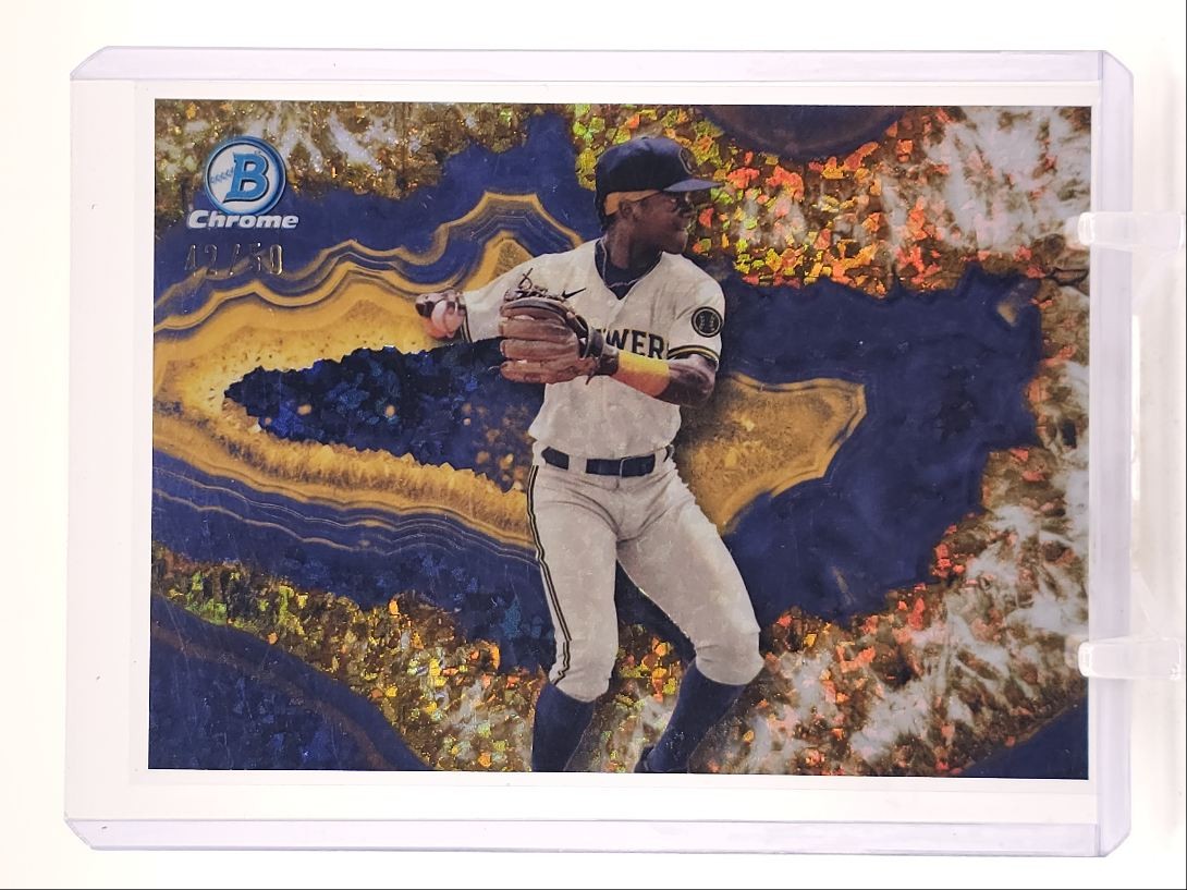 JESUS MADE 2025 BOWMAN CHROME CRYSTALLIZED GOLD REFRACTOR /50 Q1739