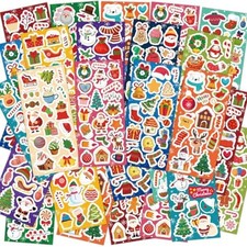36 Sheets Cute Christmas Stickers for Kids, Stocking Stuffers for Kids, Holid...
