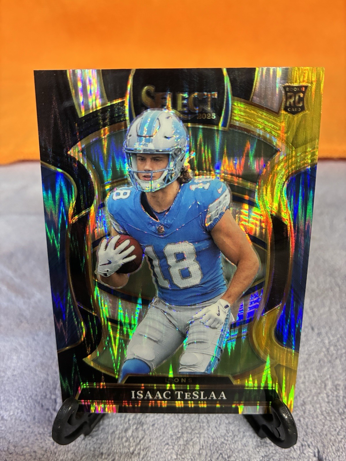 2025 Panini Select - Concourse #70 Isaac TeSlaa RC Black & Gold Shock Prizm