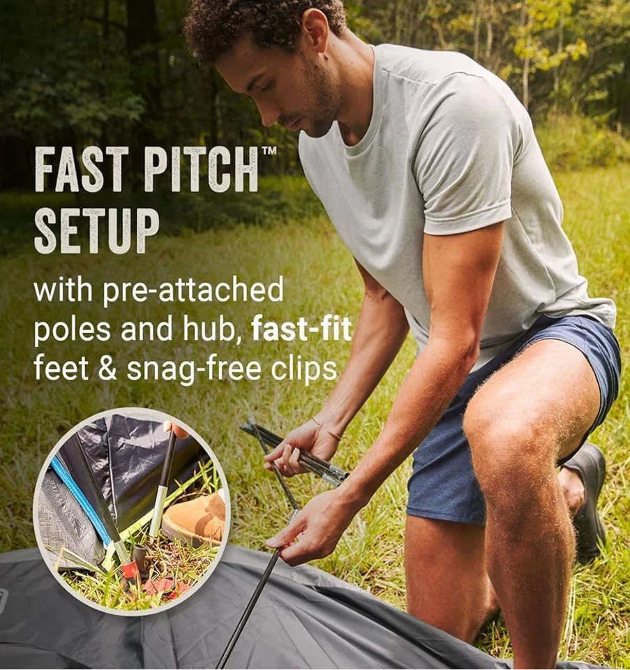 Tienda domo Coleman Carlsbad para 4 personas con sala de pantalla Foto 2 de 4