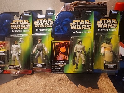 Star Wars The Power Of The Force Luke Skywalker Stormtrooper Lobot Ishi Tib
