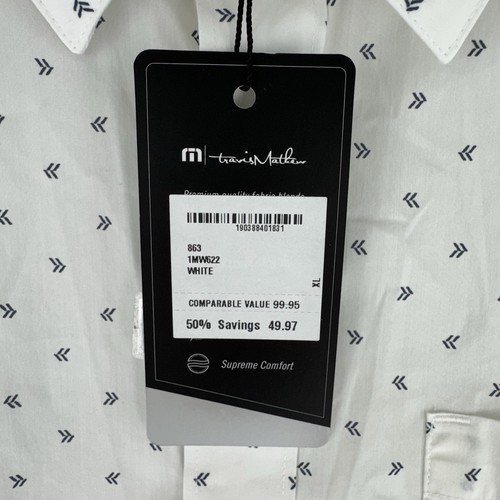 Neu mit Etikett Travis Mathew Prestige Performance Not Your Best geknöpftes S/S Hemd Herren XL - Bild 5 von 11
