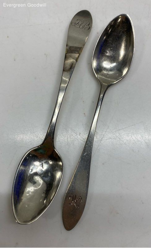 Two Loth 13 Silver Small Spoons 25 Grams