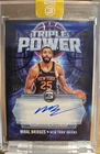 2025-26 Topps 3 Triple Power Blue #TP-MB Mikal Bridges Auto 10/15 Knicks Sealed