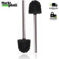 KlobüRste Schwarz Edelstahlgriff Rostfrei Wc-BüRste ToilettenbüRste