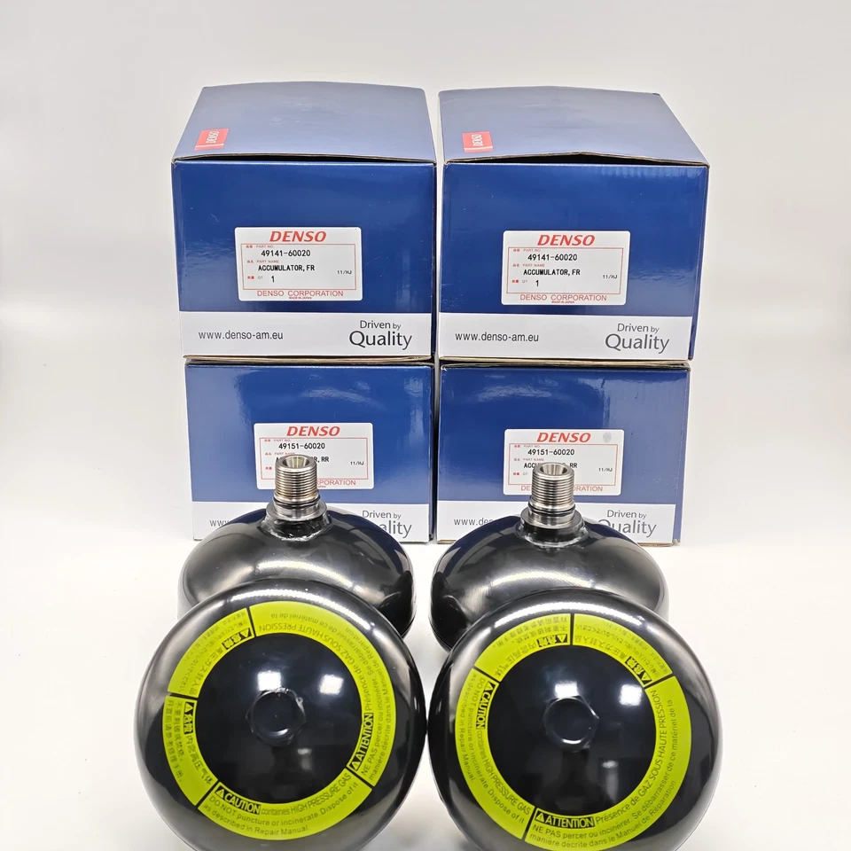DENSO TOYOTA SUSPENSION ACCUMULATOR SET for LX570 URJ200 49141-60020 49151-60020 Foto 3 de 4