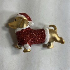 Dachshund Christmas Figurine Small