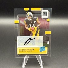 2022 Clearly Donruss #73 George Pickens Rated Rookie Auto Acetate