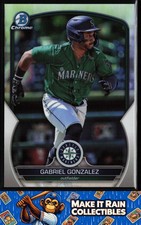 Gabriel Gonzalez 2023 Bowman Draft Chrome Refractor #BDC-72 Seattle Mariners