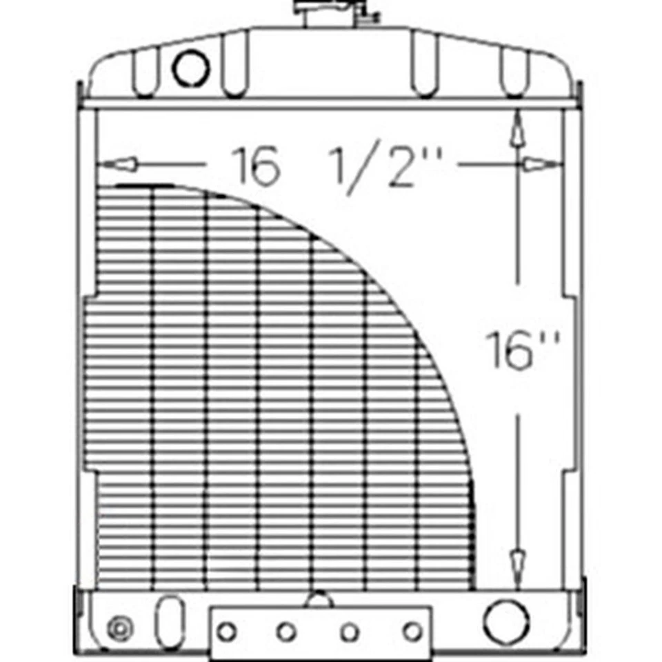 RADIATOR01 New Radiator Fits Case-IH B275, B-414, 424, 444, 354, 364, 384 - Image 2 of 4