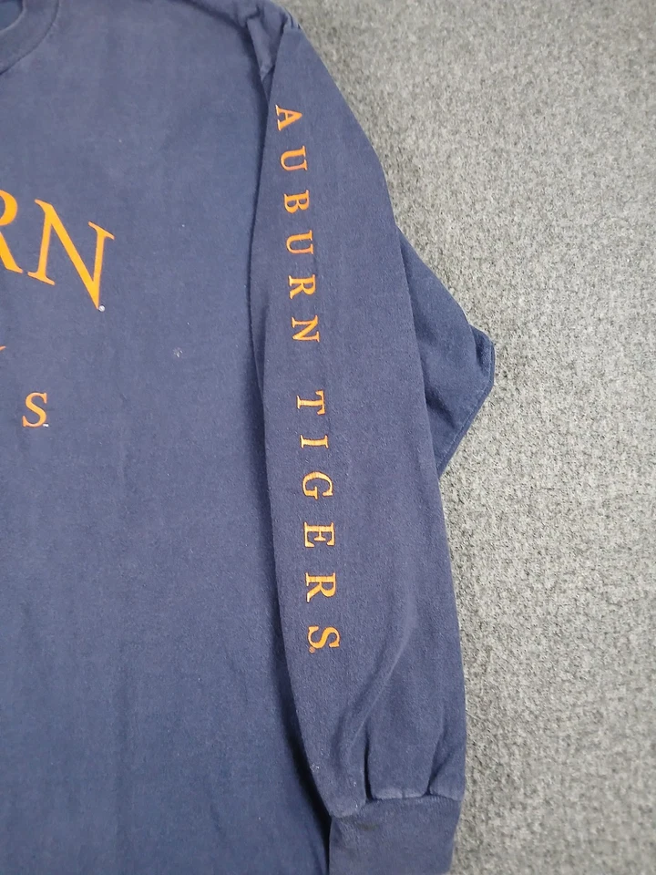 Vintage Auburn Tigers Mens Long Sleeve Mens T Shirt Size XL University College - Image 3 of 4