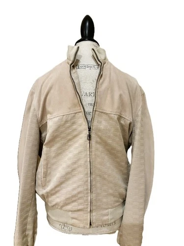 Vintage Versace Classic V2 Men’s Beige Jacket - Textured / Lightweight Bomber St image 6
