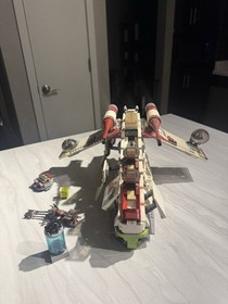 LEGO Star Wars Republic Gunship 7676 Complete Set Clone Wars with Minifigures