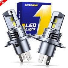 AUTOONE H4 9003 LED Headlight Bulbs Hi/Low Beam 6500K White 80000LM Super Bright