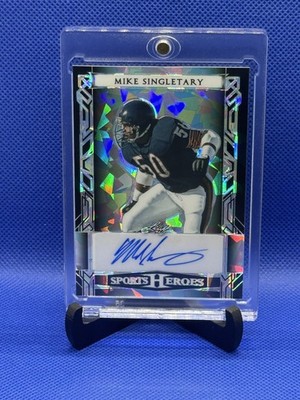 2004 LEAF SPORTS HEROES AUTOGRAPHS FOOTBALL #BA-MS2 MIKE SINGLETARY /15