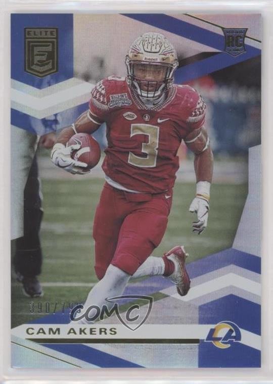 2020 Panini Donruss Elite Rookies 390/799 Cam Akers #129 sl7