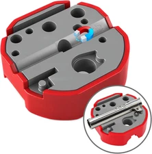 4-Inch Universal Bench Block with Non-Marring, Magnetic Multi-Hole Slip-Resistan