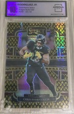 2023 Panini Select Concourse Chris Rodriguez Jr. Dragon Scale Prizm /70 Mint 10