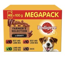 Pedigree Adult Dog Wet Food Mixed In Gravy 40x100g 4.25 per kilo