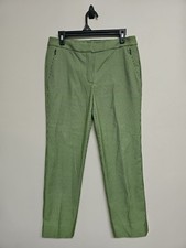 CARLISLE COLLECTION Women's Pants Straight Plaid Print Mid Rise Stretch.Size 6