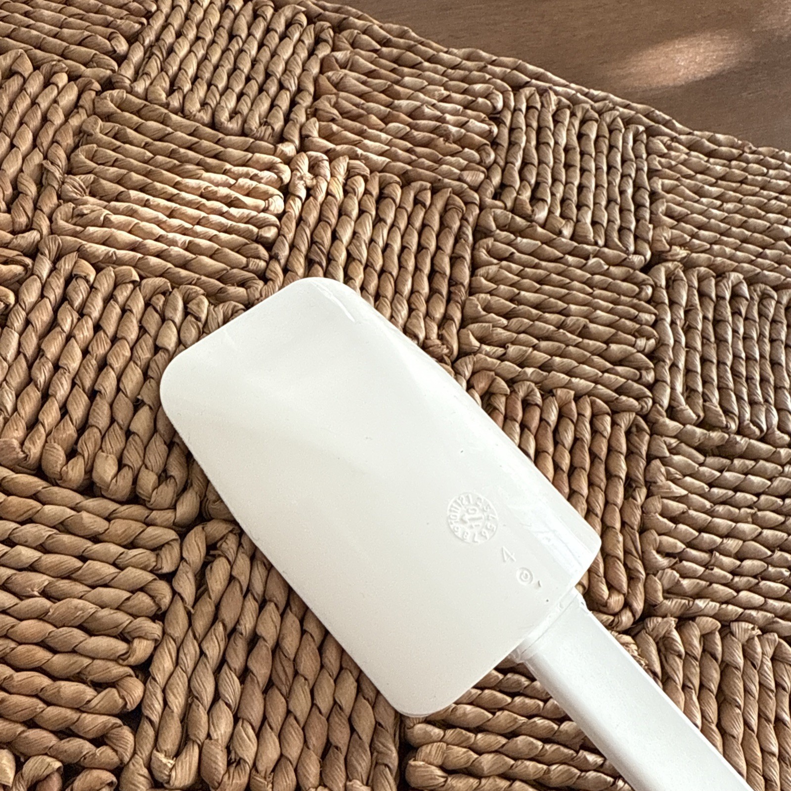 Pampered Chef Mix 'N Scraper 10-1/2" Heavy Duty 1659 Silicone Spatula White USA