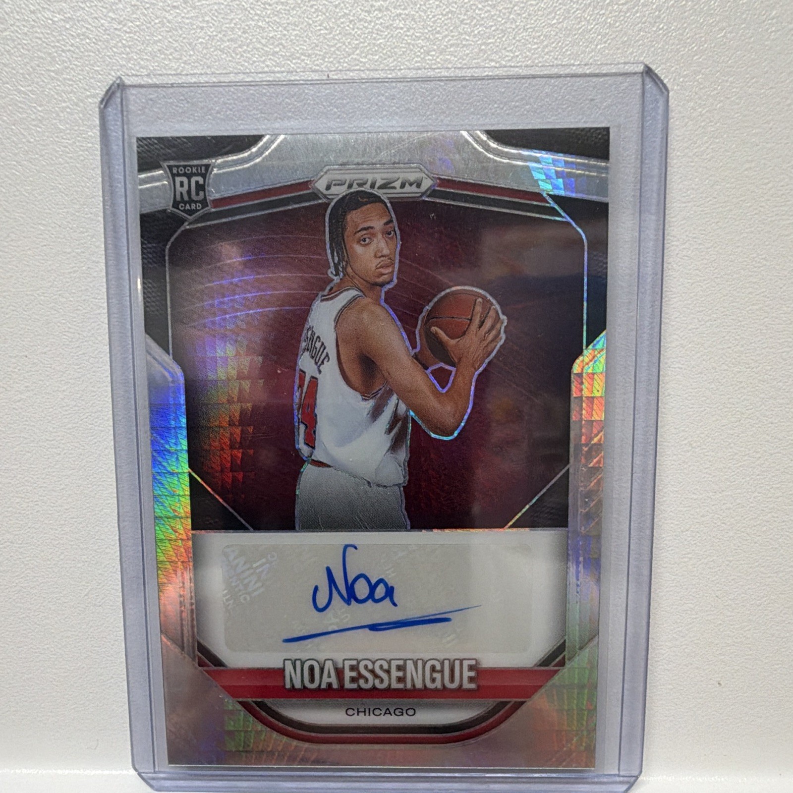 2025-26 Panini Prizm - Prizm Autographs Noa Essengue #PA-NOA Silver Prizm RC