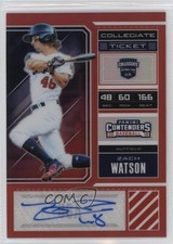 2018 Panini Elite Extra Edition Red Prizm 65/100 Zach Watson #USA-ZW Auto 1ek2