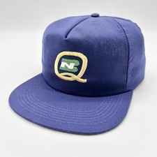 Vintage Burlington Northern Santa Fe Snapback Hat Caps Navy Blue Railroad BNSF