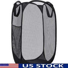 Collapsible Mesh Laundry Hamper Portable Storage Perfect Travel Toys Pets New