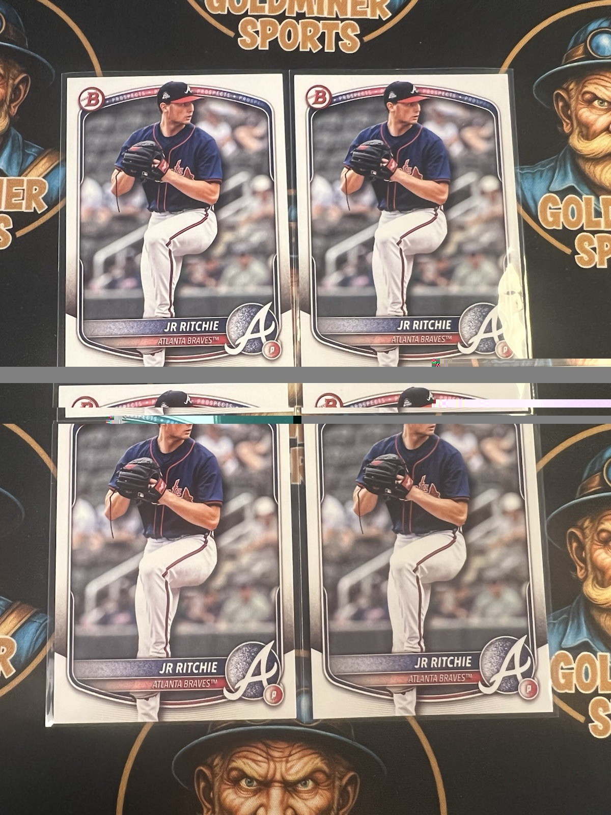 2025 Bowman Draft JR Ritchie BD-199 4 Card Lot Braves