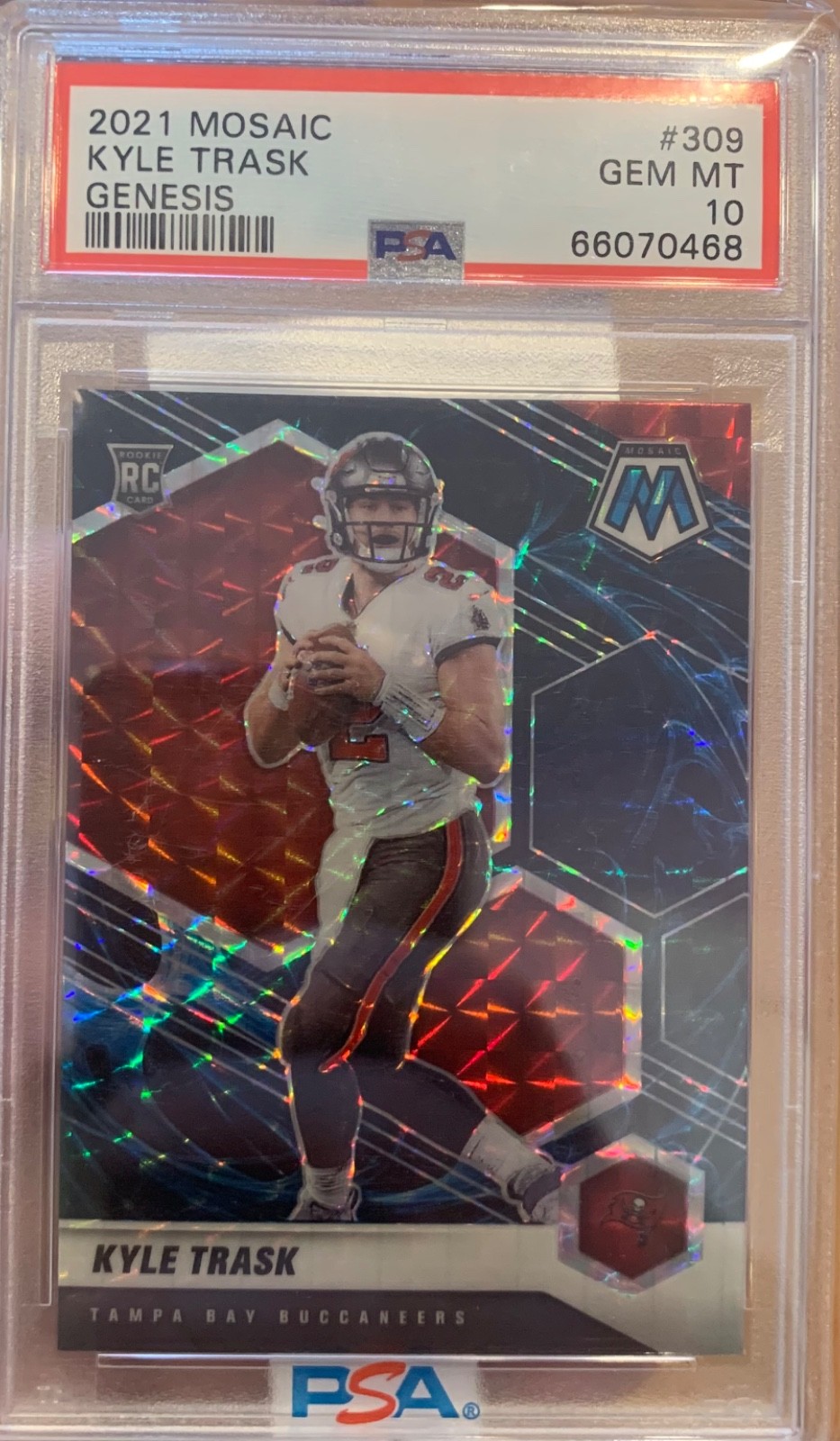 2021 Panini Mosaic Kyle Trask RC Genesis #309 PSA 10