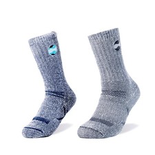 2Pairs 100 Merino Wool Warm Winter Socks, Ultra-Thick Outdoor Socks, Breatha...