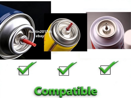 Dupont Lighter Gas Refill Adapters 5 in 1 set Yellow/Red/Green/blue Cap - Afbeelding 8 van 9
