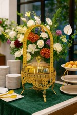 Luxury Gold 8L Stainless Steel Chafing Dish With Free Spoon And Holder !!🔥