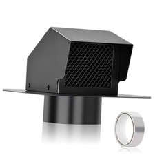 4 Inch Roof Vent Cap, Heavy Duty Galvanized Steel Removable Roof Exhaust 4 IN