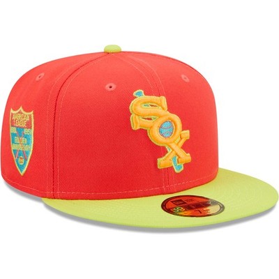 Men's New Era Red/Neon Green Chicago White Sox   Lava Highlighter Combo 59FIFTY